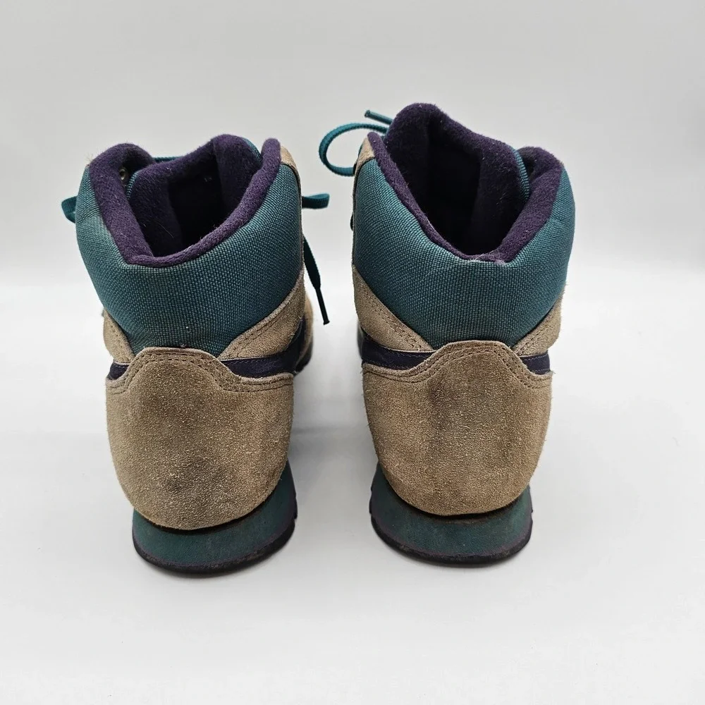 Vintage Nike‎ Caldera Boots Mens Size 8 Brown Teal Suede Hiking Trail Snow 80s